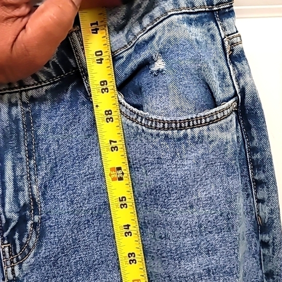 BOYFRIEND JUNIOR REFUGE DENIM RIPPED JEAN SIZE 7 - Picture 6 of 7